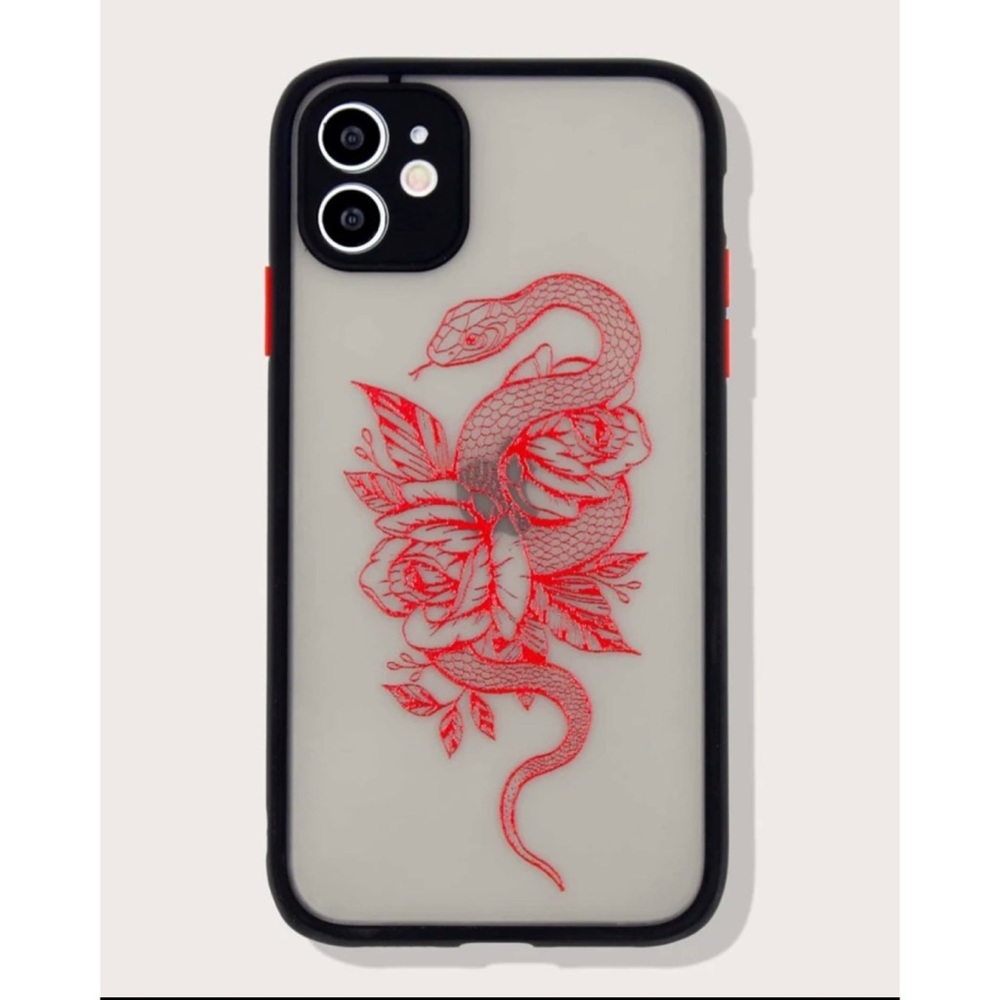 NEW! iPhone Case | Snake & Flower Print